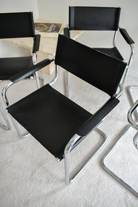 Set of 6 Vintage Mart Stam Cantilever Chairs