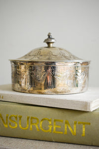 Vintage Etched Trinket Box