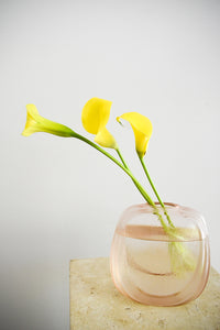 Blush Pink Glass Vase